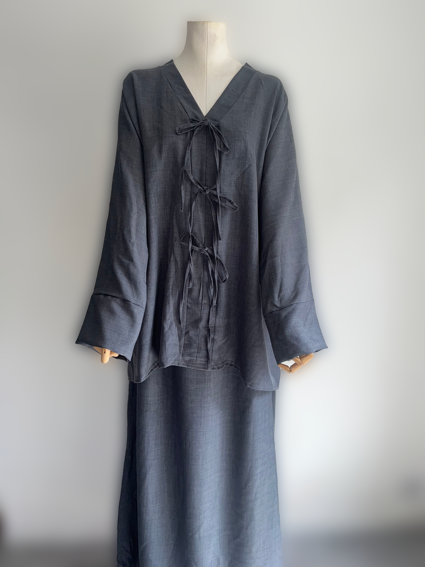 Ensemble à nœuds Gris Foncé