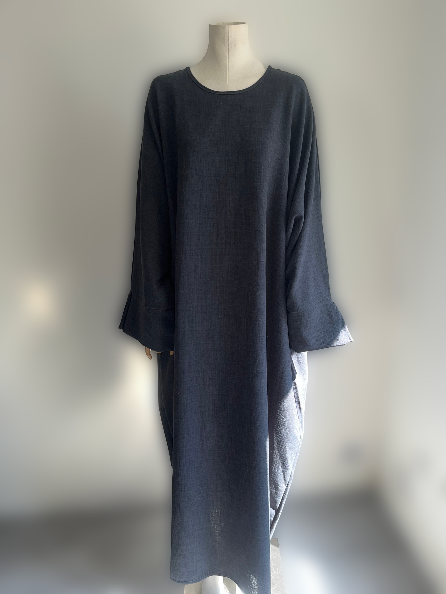 Abaya Lin Gris Foncé