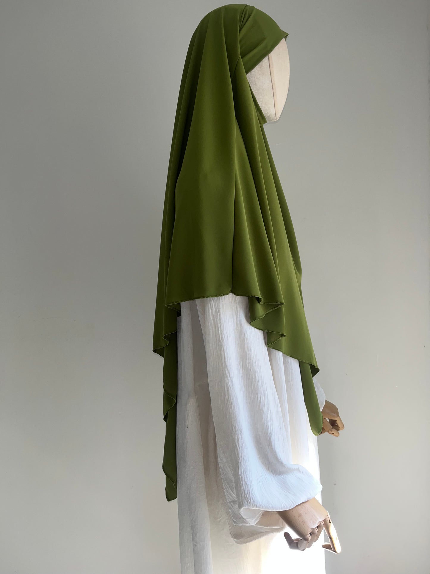 Khimar Soie de Médine Vert Olive