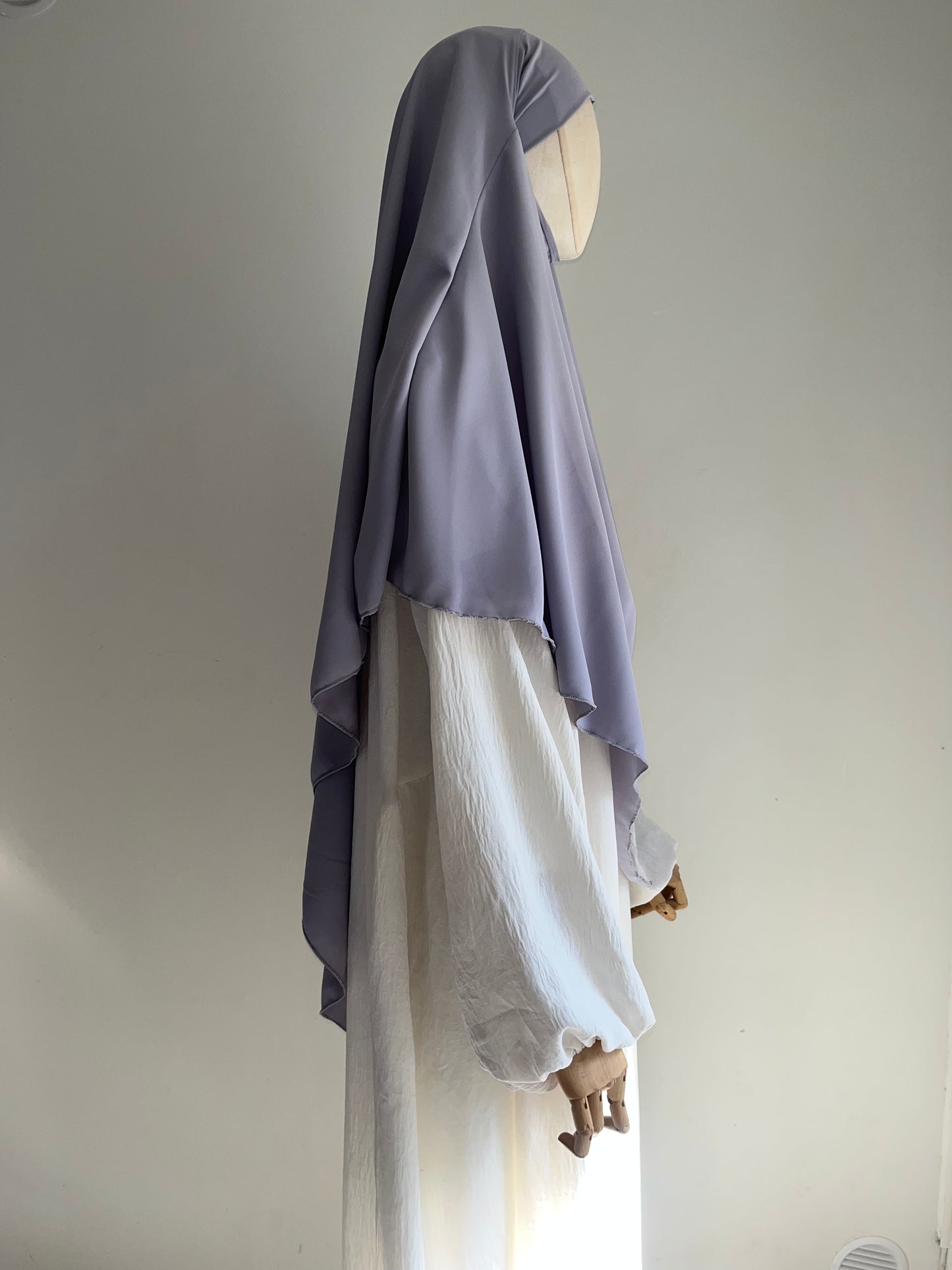 Khimar Soie de Médine Gris