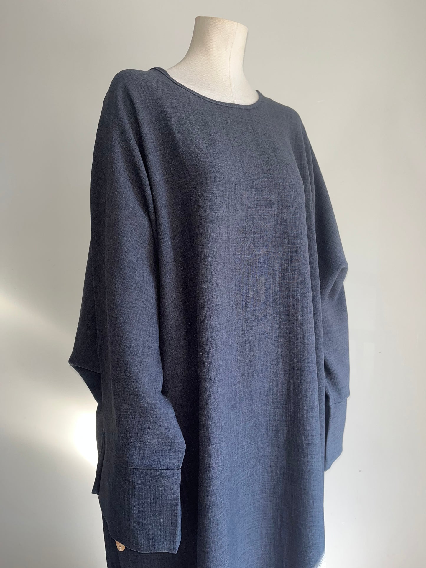 Abaya Lin Gris Foncé
