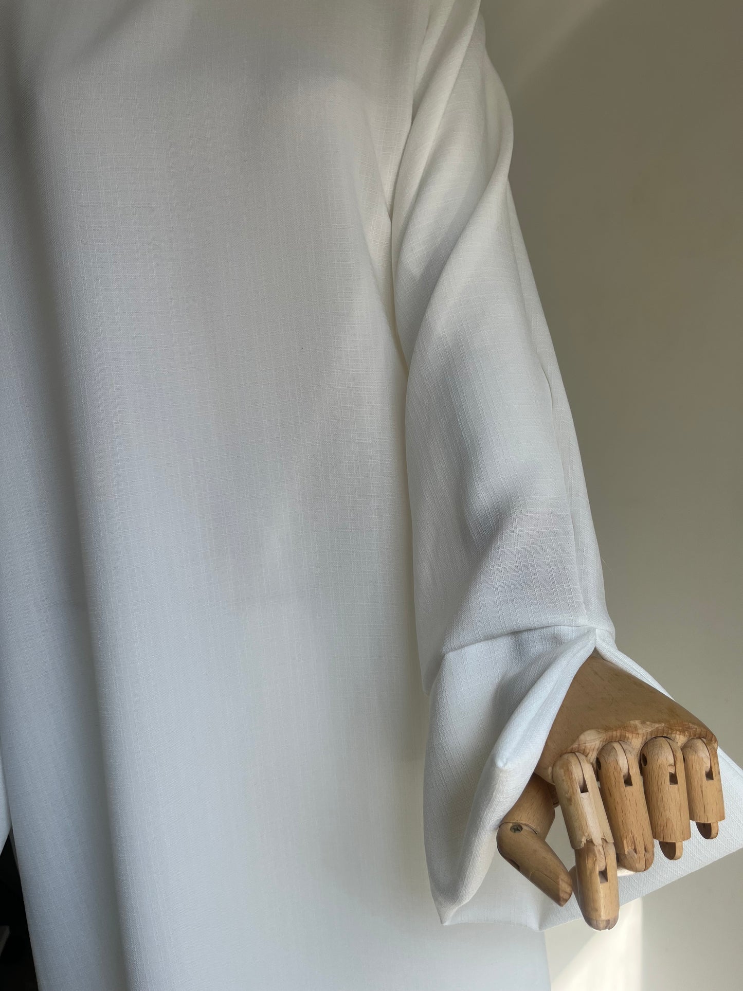 Abaya Lin Blanc