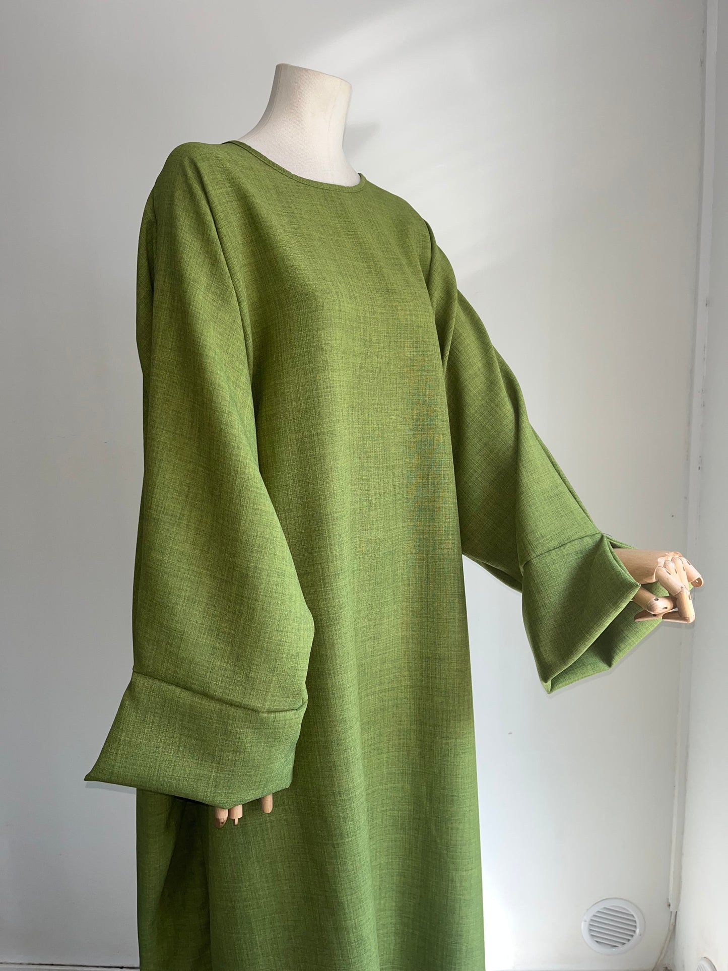 Abaya Lin Vert Olive