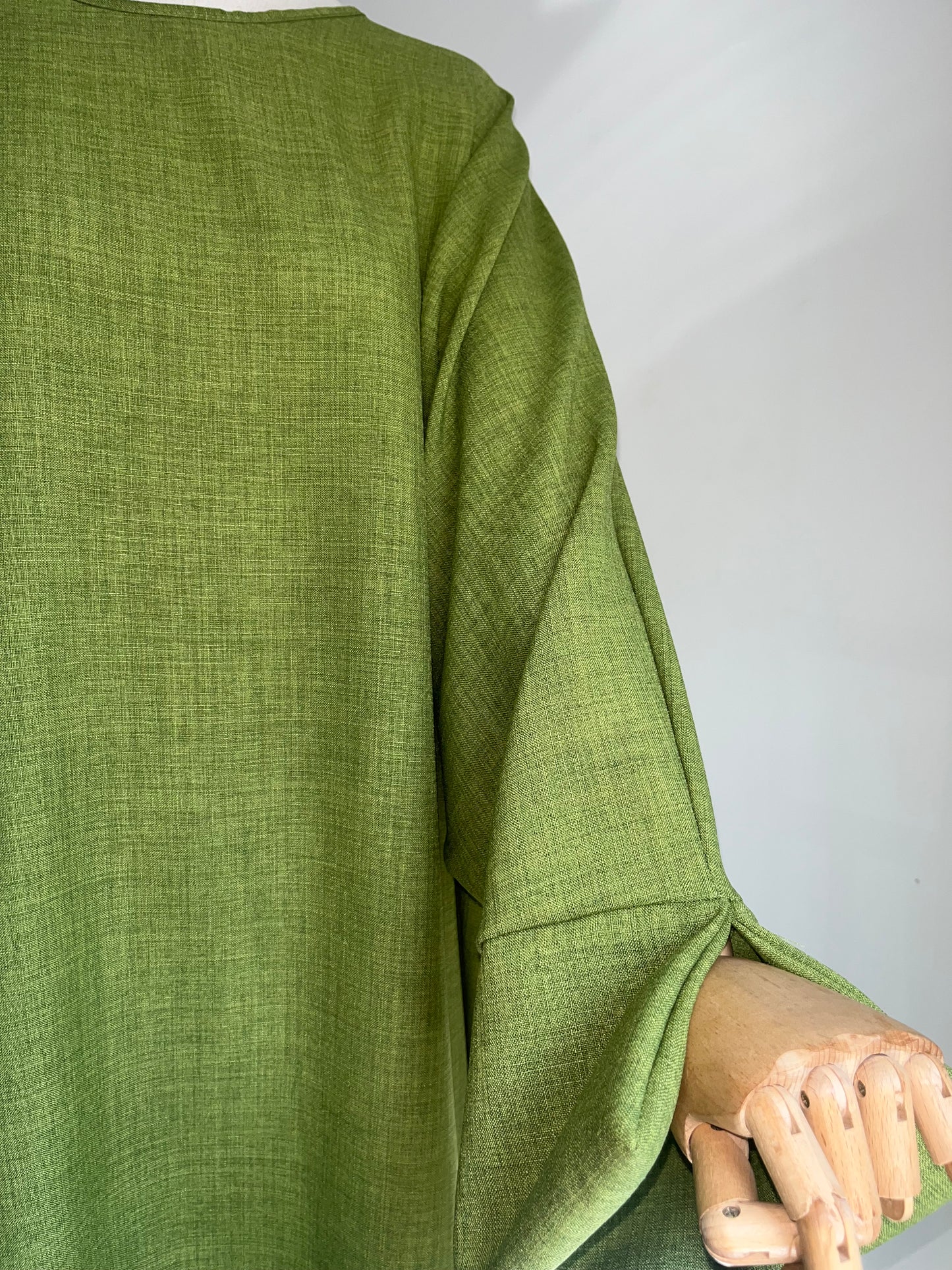 Abaya Lin Vert Olive