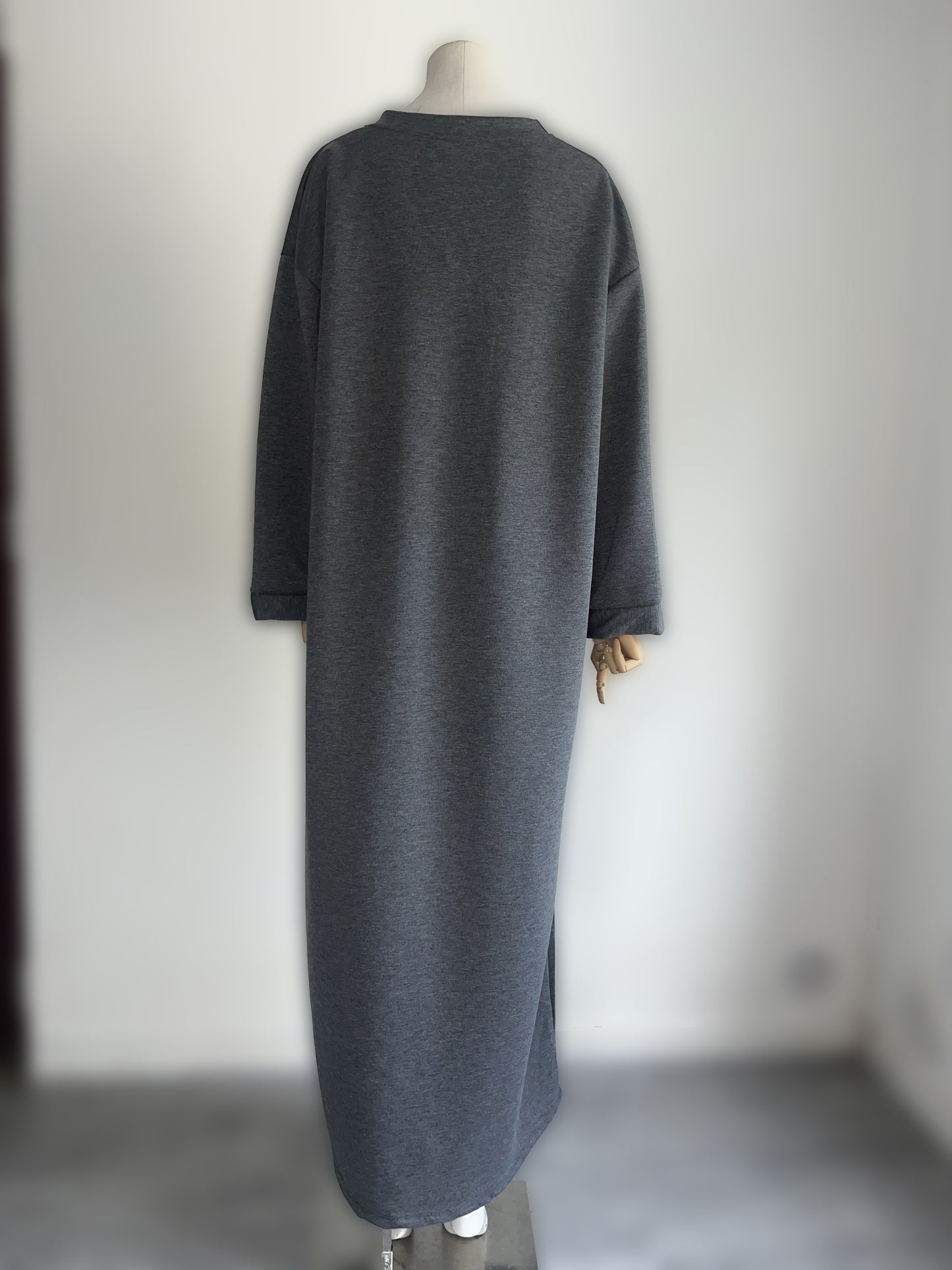 Robe Pull Gris Foncé