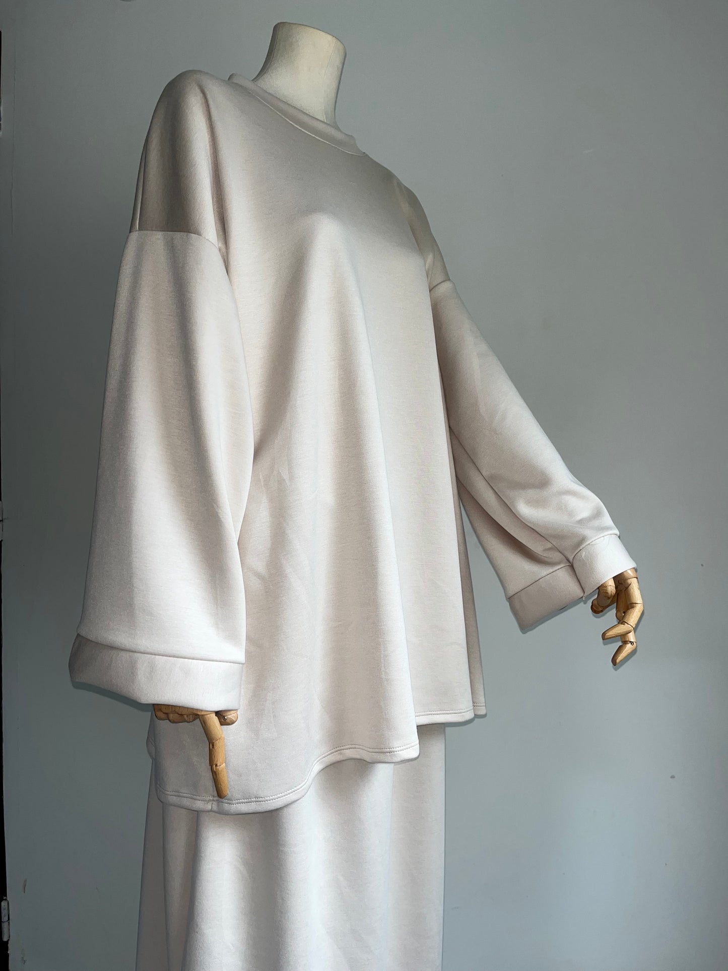 Ensemble Pull Jupe Beige