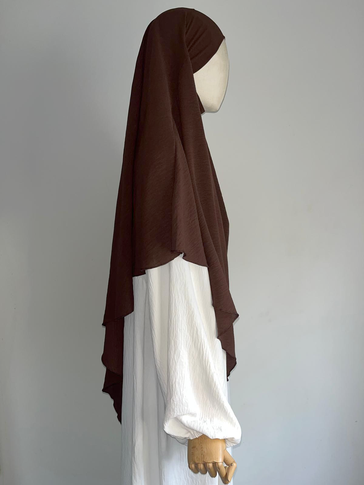 Khimar Jazz Marron