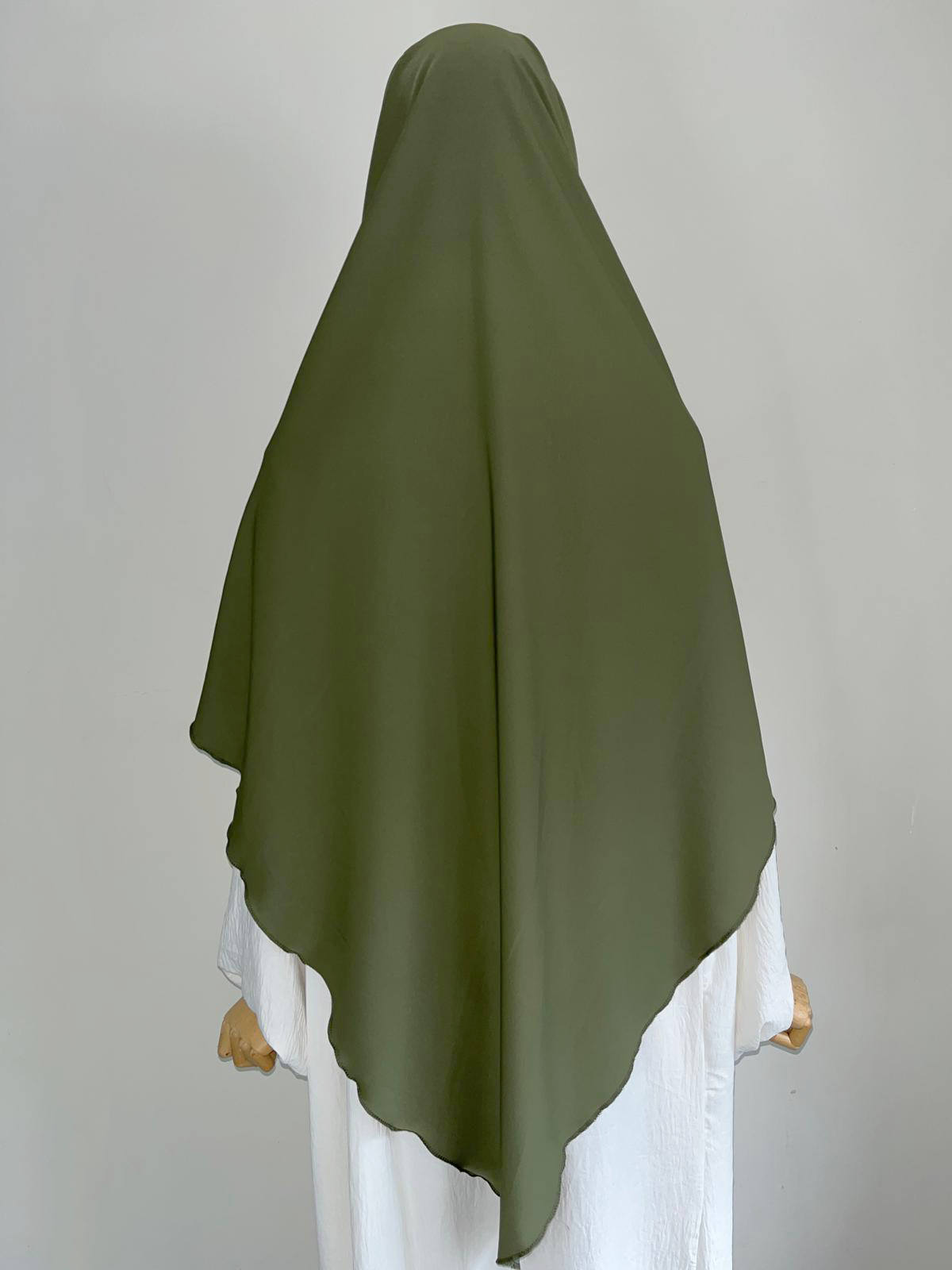 Khimar Soie de Médine Vert Kaki