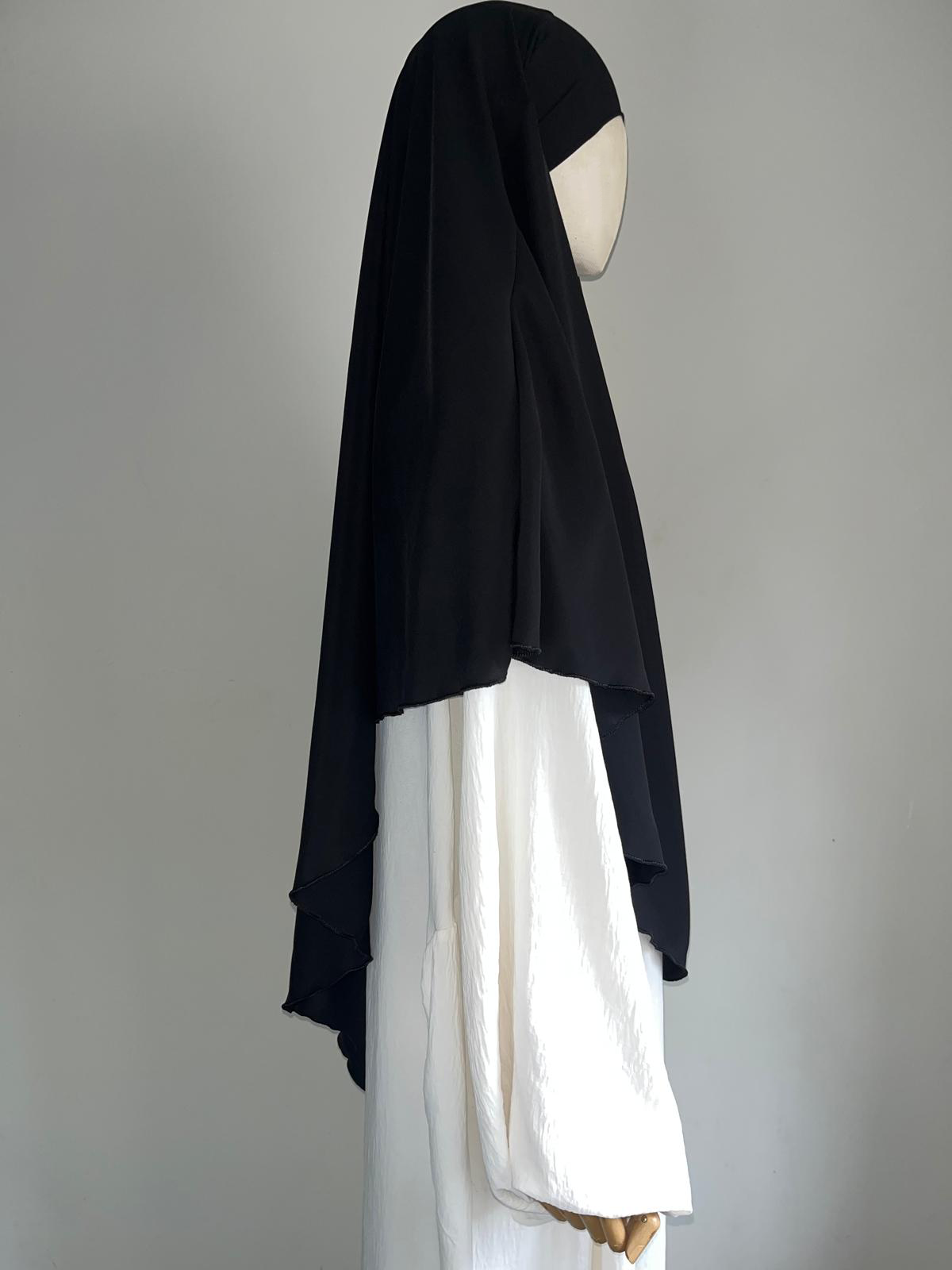 Khimar Soie de Médine Noir
