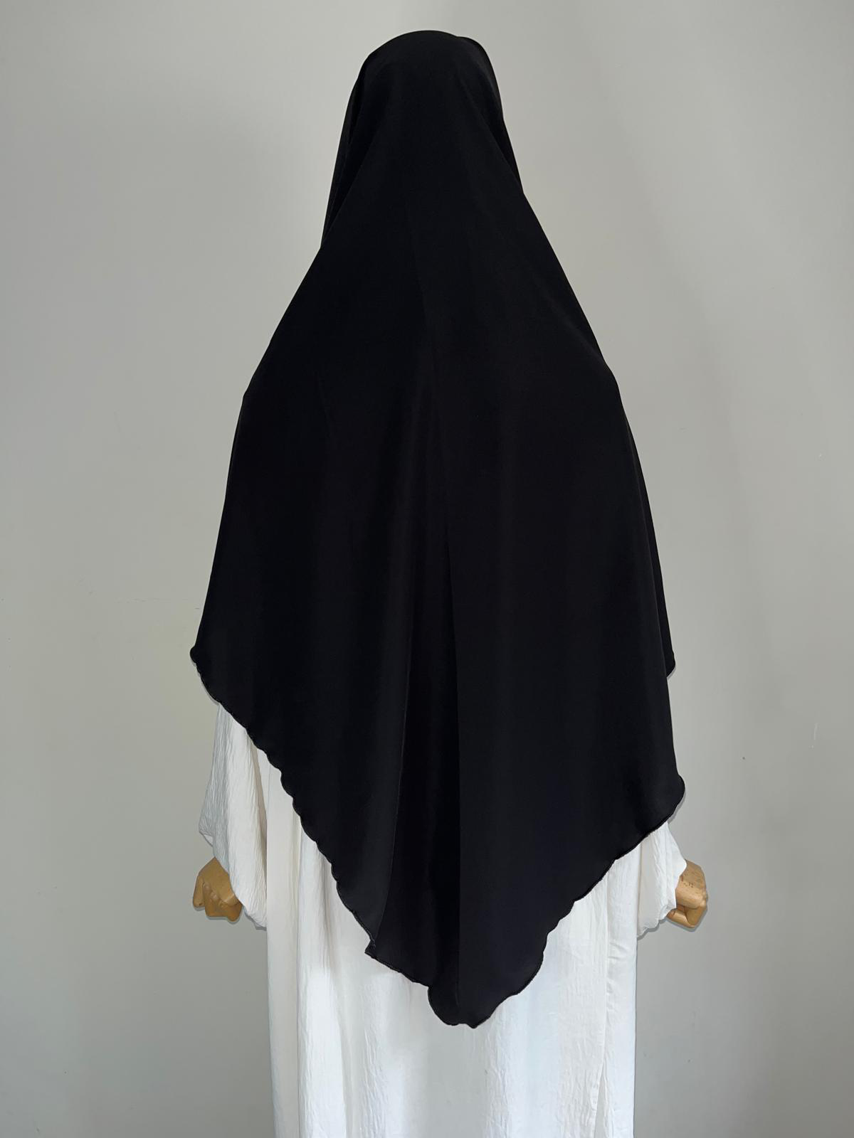 Khimar Soie de Médine Noir