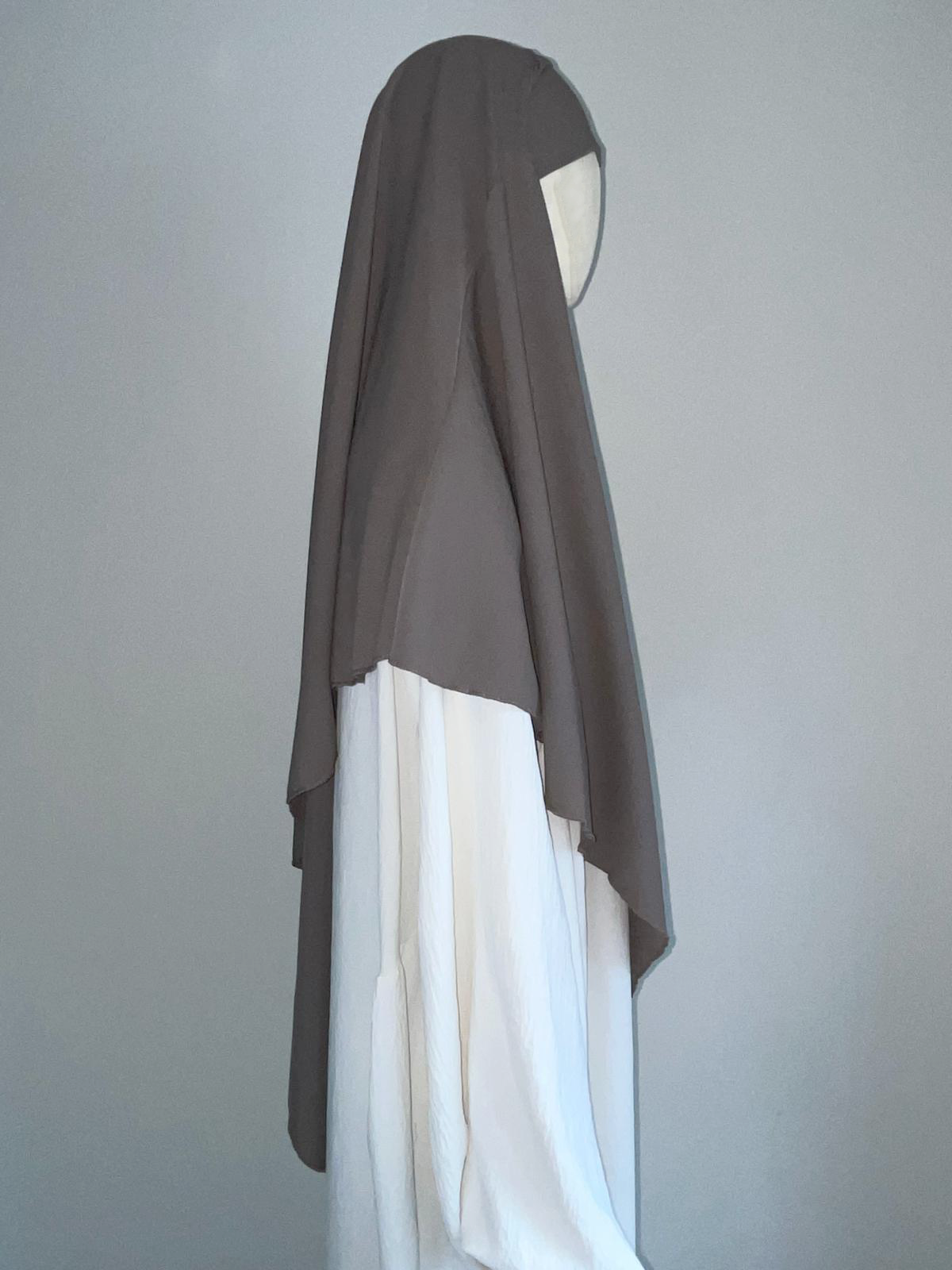 Khimar Soie de Médine Taupe