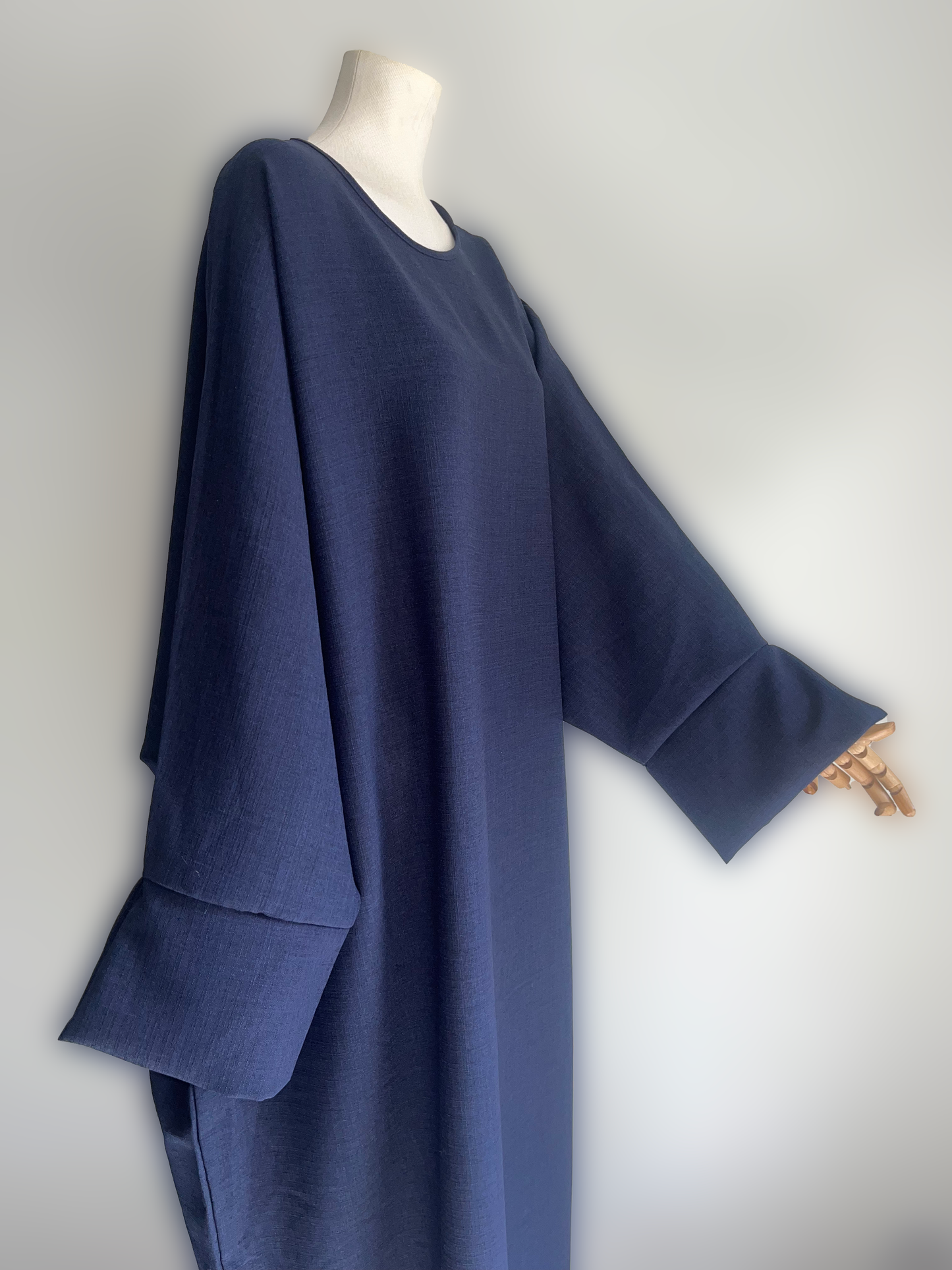 Abaya Lin Bleu Marine