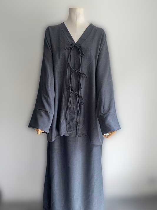 Ensemble à nœuds Gris Foncé