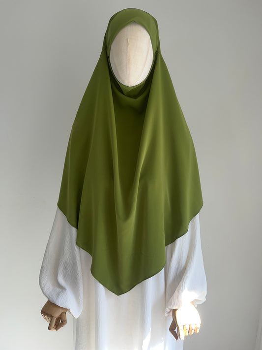 Khimar Soie de Médine Vert Olive
