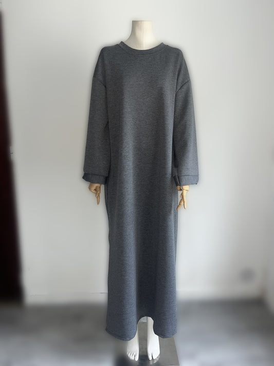 Robe Pull Gris Foncé