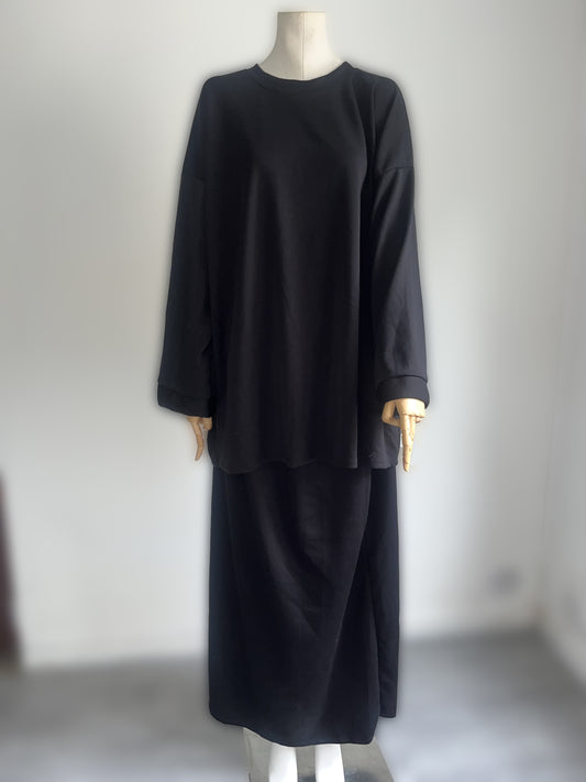 Ensemble Pull Jupe Noir