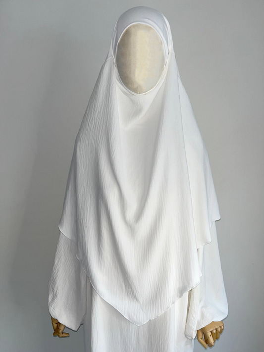 Khimar Jazz Blanc