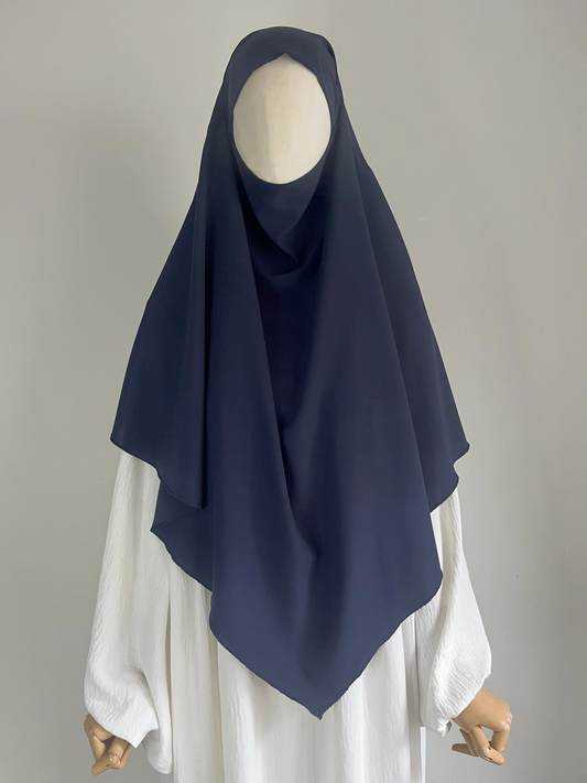 Khimar Soie de Médine Bleu Marine