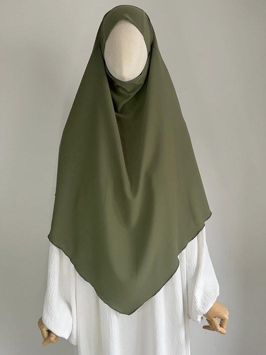Khimar Soie de Médine Vert Kaki