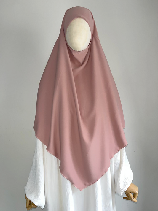 Khimar Soie de Médine Rose