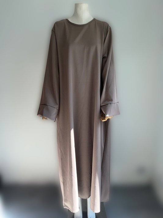 Abaya Fluide Taupe